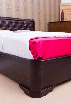 Кровать Милена с подъемным механизмом мягкая спинка квадраты "Олимп" 120х200