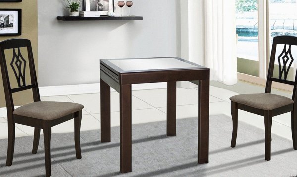 Комплект стіл Мілан з каменем і стільці Турин Модуль Люкс